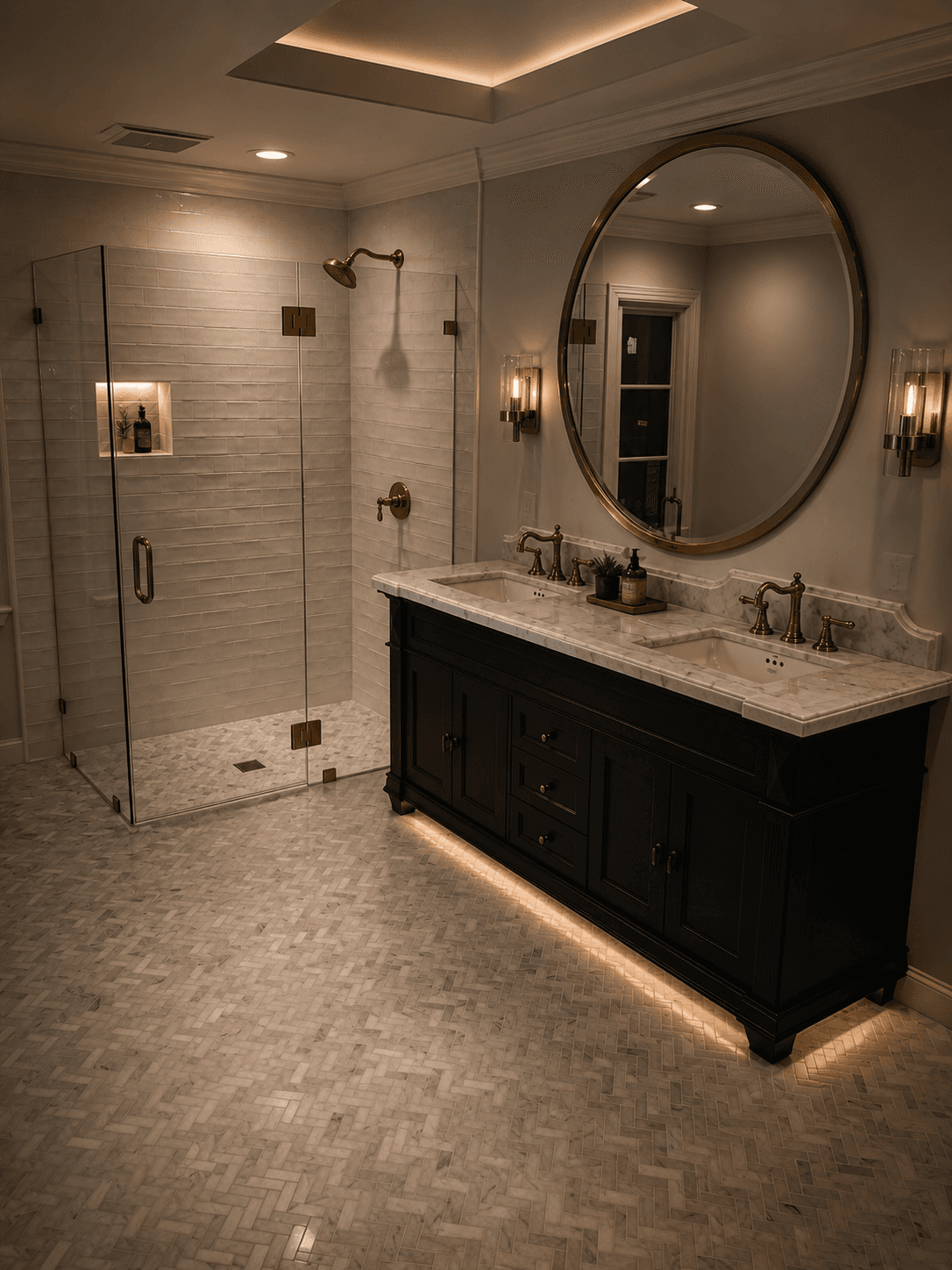 Bathroom remodel with premium construction finishes